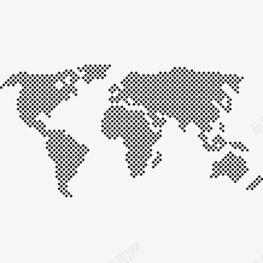 世界地图地图集点图标图标