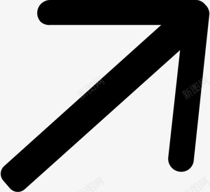 右上拐箭头箭头方向指示器图标图标