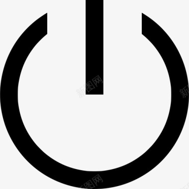 火焰圈素材电源按钮关闭图标图标