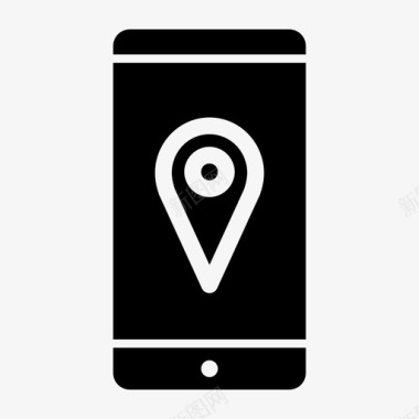 移动ui界面mappin智能手机android移动通知图标图标