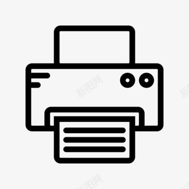 打印机文档扫描仪图标图标