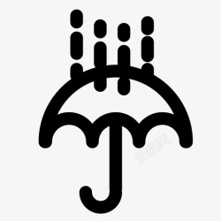 下雨积水下雨结冰积水图标高清图片