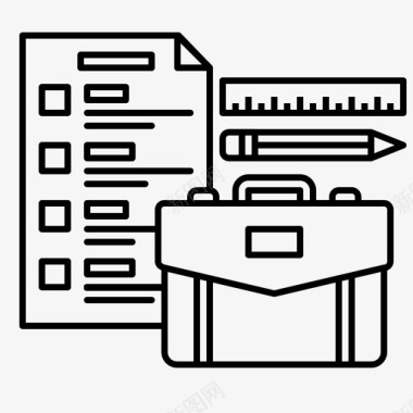 文具DM文具公文包商务图标图标