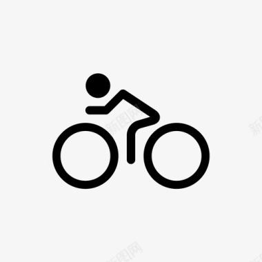 伸展自行车运动比赛图标图标