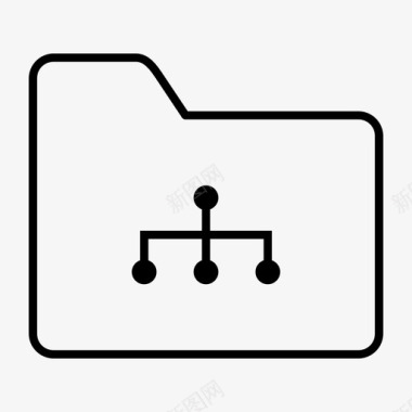 头脑主题文件夹结构头脑风暴图表图标图标
