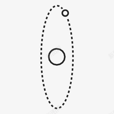 椭圆轨道圆形轨道图标图标