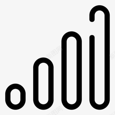 各种趋势图条形图分析图形图标图标