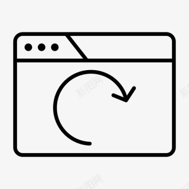 网页主页刷新浏览器浏览器界面通知图标图标