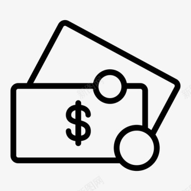火焰美元图标钱现金美元图标图标