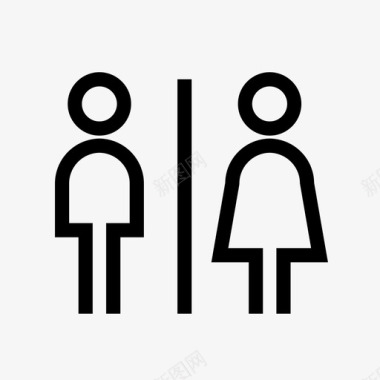 标牌浴室公厕卫生间图标图标