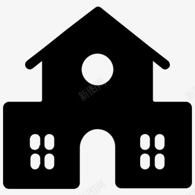 小屋房子豪华住宅图标图标