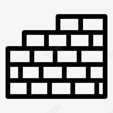 水乡房屋砖墙建筑房屋图标图标