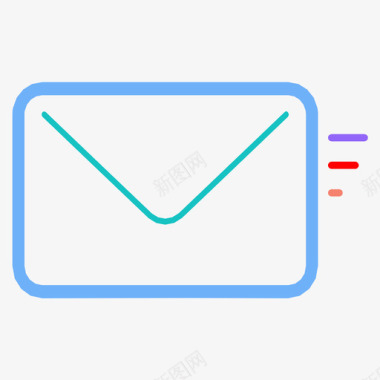 快速调查快速电子邮件信封信件图标图标