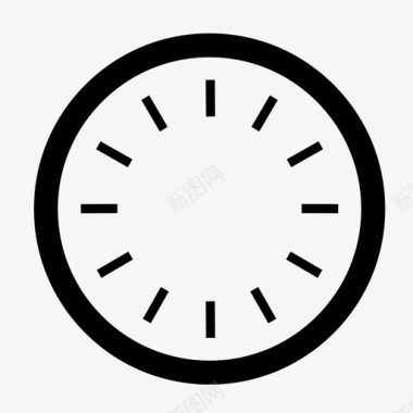 时钟60分钟空白图标图标