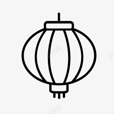 中国灯笼亚洲节日图标图标