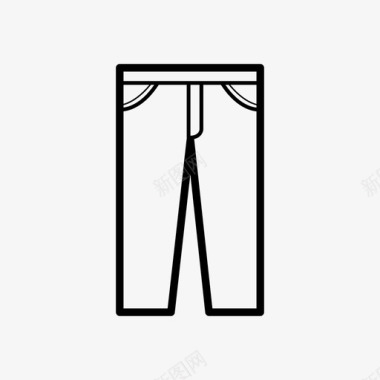 裤子牛仔裤男式裤子图标图标