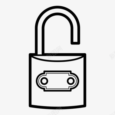 密码锁门锁开门锁图标图标