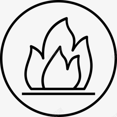 火焰图标火能源火焰图标图标