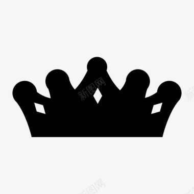 皇冠皇后花环图标图标