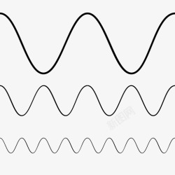正弦波正弦波能量频率图标高清图片