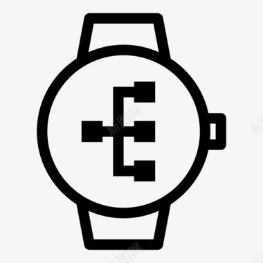 装修流程图标smartwatch流程图层次结构链接图标图标