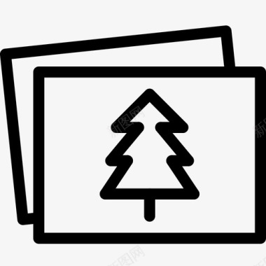 卡片圣诞节问候图标图标