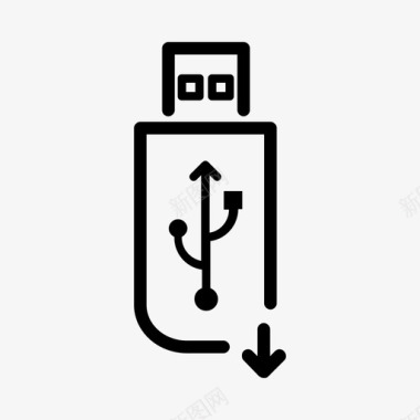 记忆标本usb数据pendrive图标图标