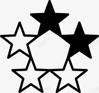 两颗星评级评论图标图标