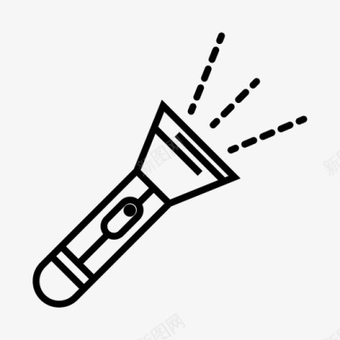 照明灯手电筒照明灯图标图标