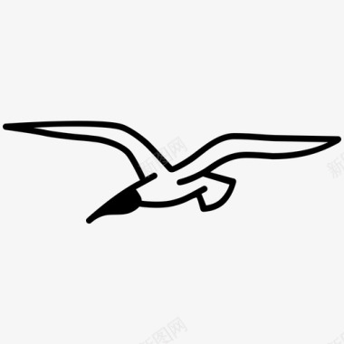 海鸥小鸟飞翔图标图标