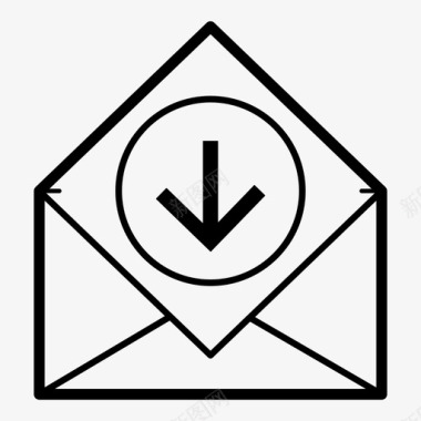 打开的礼品盒电子邮件邮件打开邮件图标图标