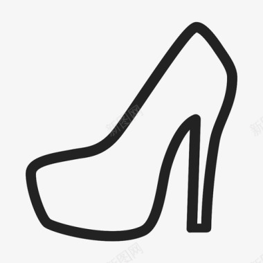 高跟女鞋时尚鞋图标图标