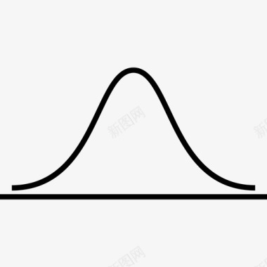 曲线函数钟形曲线数学概率图标图标