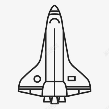 向下飞行器航天飞机载人航天器图标图标