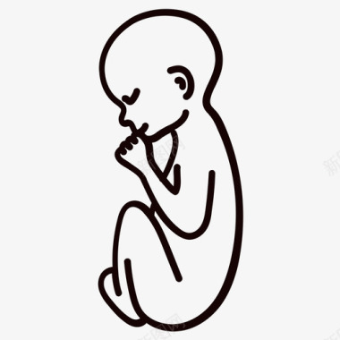 三十八岁婴儿胚胎图标图标