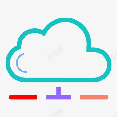 互联网云计算云服务器数据库网络图标图标