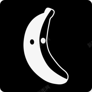 方形百洁布Bananity社交标志方形社交图标图标