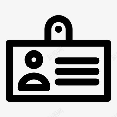 办公室人员标牌身份证徽章雇主图标图标