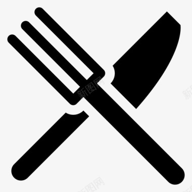 刀叉餐具餐饮图标图标