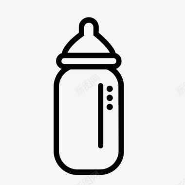 婴儿婴儿奶瓶饮料食品图标图标