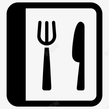 食物菜单厨房套餐组合图标图标