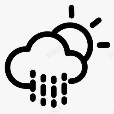 雨水雨水天气图标图标