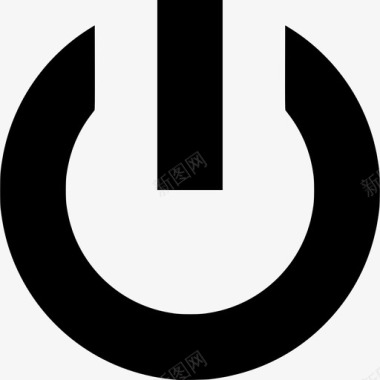 火焰圈素材电源按钮关闭图标图标