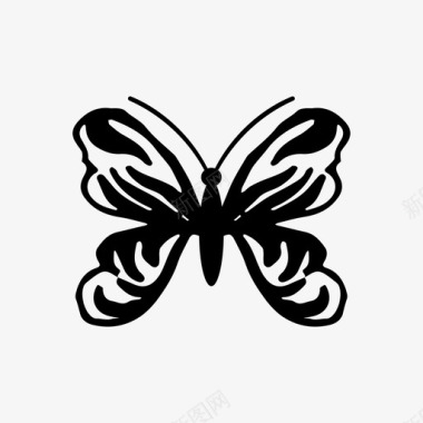 矢量蝴蝶蝴蝶装饰自然图标图标