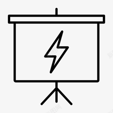 闪光闪光屏幕显示投影解释图标图标