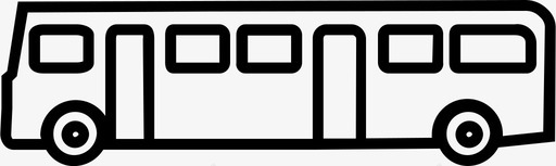 公共交通标识公共汽车汽车公共交通图标图标