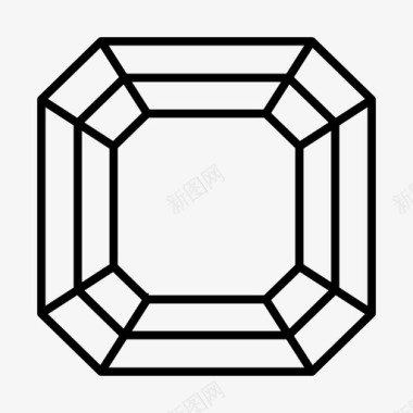 钻石字母光彩照人钻石宝石图标图标