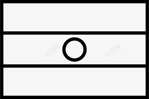 赛道旗尼日尔非洲国家图标图标