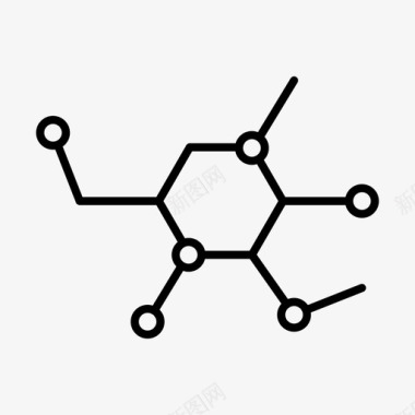 生物分子科学分子原子科学图标图标