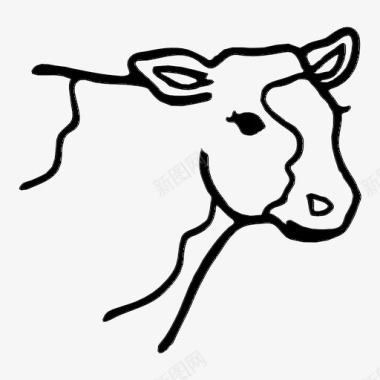 免抠牛牛头公牛牛场图标图标